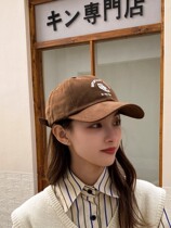 Japanese ducktongue hat female head appears small spring and summer soft top adjustable sunscreen small baseball cap street