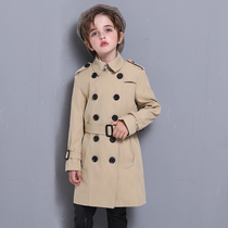 Boys windcoat jacket 2022 Spring and autumn New Yangqi Childrens children Tidal Thin in the Inlet Wind