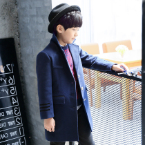 Boys woolen sweatshirt 2021 new ocean gas children Hooo Jacket Autumn winter clothing clip cotton thickened CUHK Tong Han version