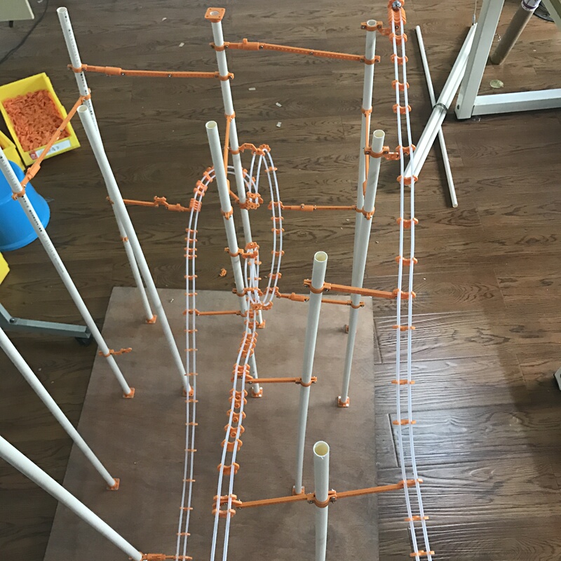 Ball Roller Coaster Competition Kit Educational Primary School to Junior High School Multi-Layer Track Toy Pipegram