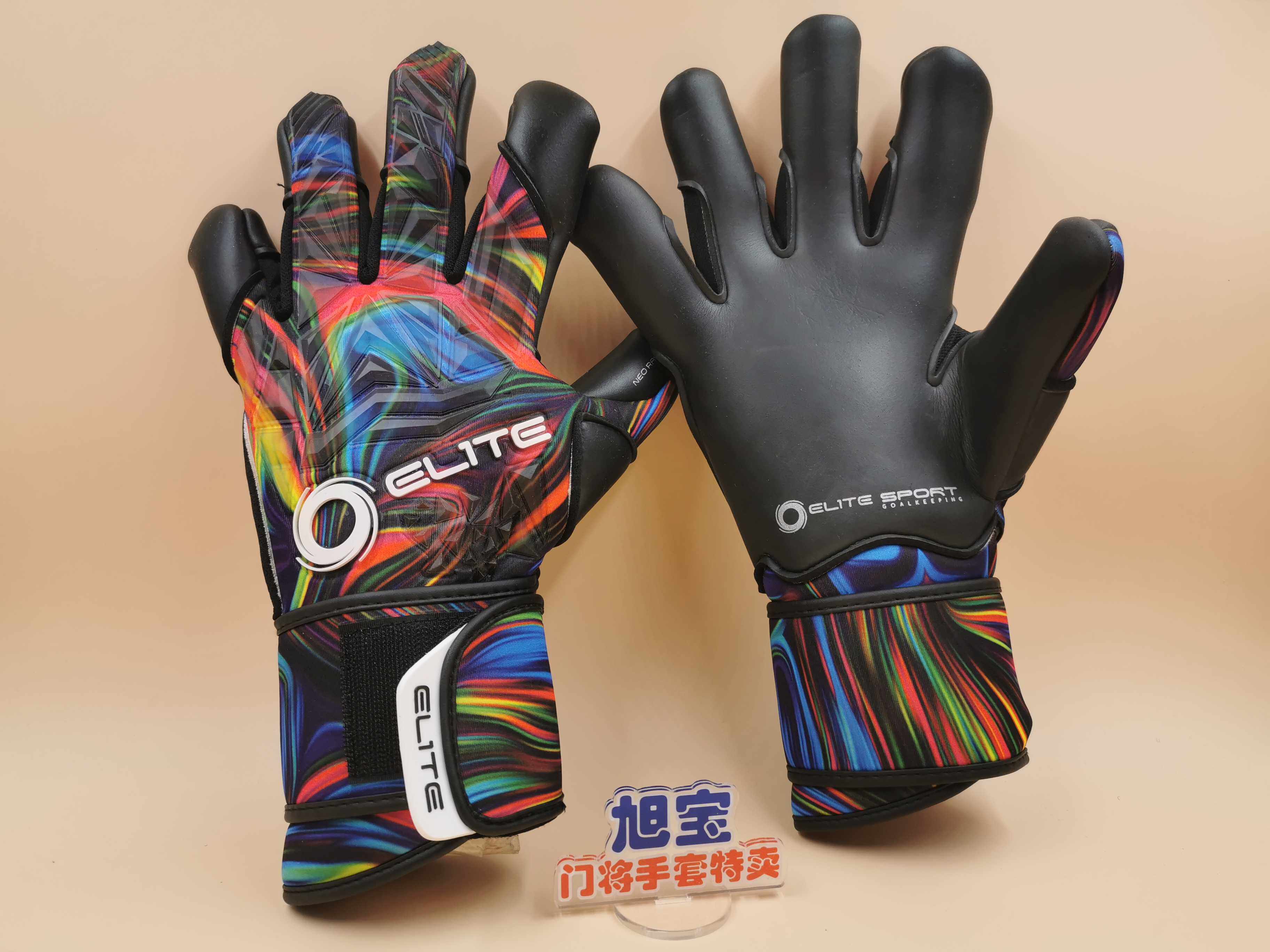 Goalkeeper Mr. Xu American halo 2020 new imported hot-selling goalkeeper gloves half-pipe finger inner seam