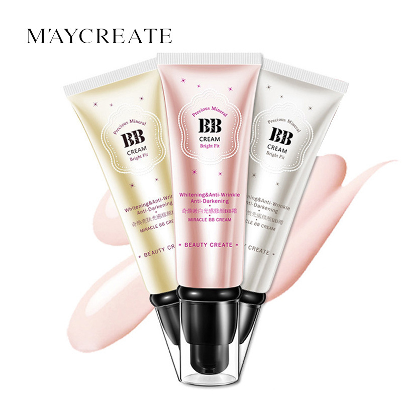 Thể hình nghiên cứu Qi Huanguang BB cream 50 gam cô lập khỏa thân trang điểm che khuyết điểm dưỡng ẩm kem kiểm soát dầu CC kem nền tảng chất lỏng