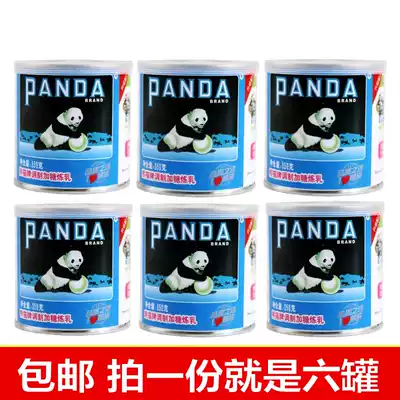 6 cans Panda Brand Condensed Milk(350gx6) Panda Condensed Milk Sweet Condensed Milk Sweet Milk Sauce Egg Tarts Cake Snacks