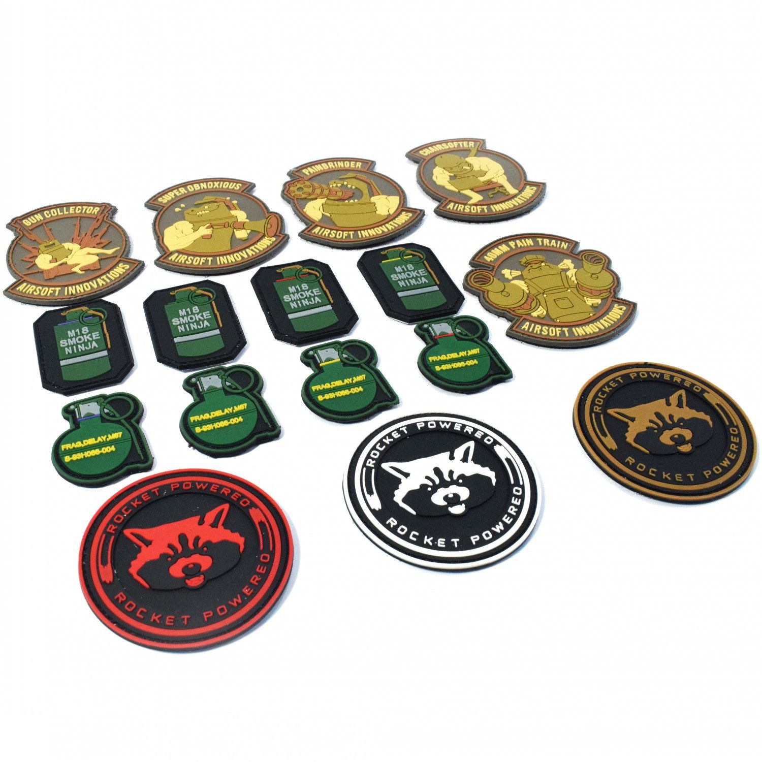 Pineapple Bullets Hand Velcro Armband Badge