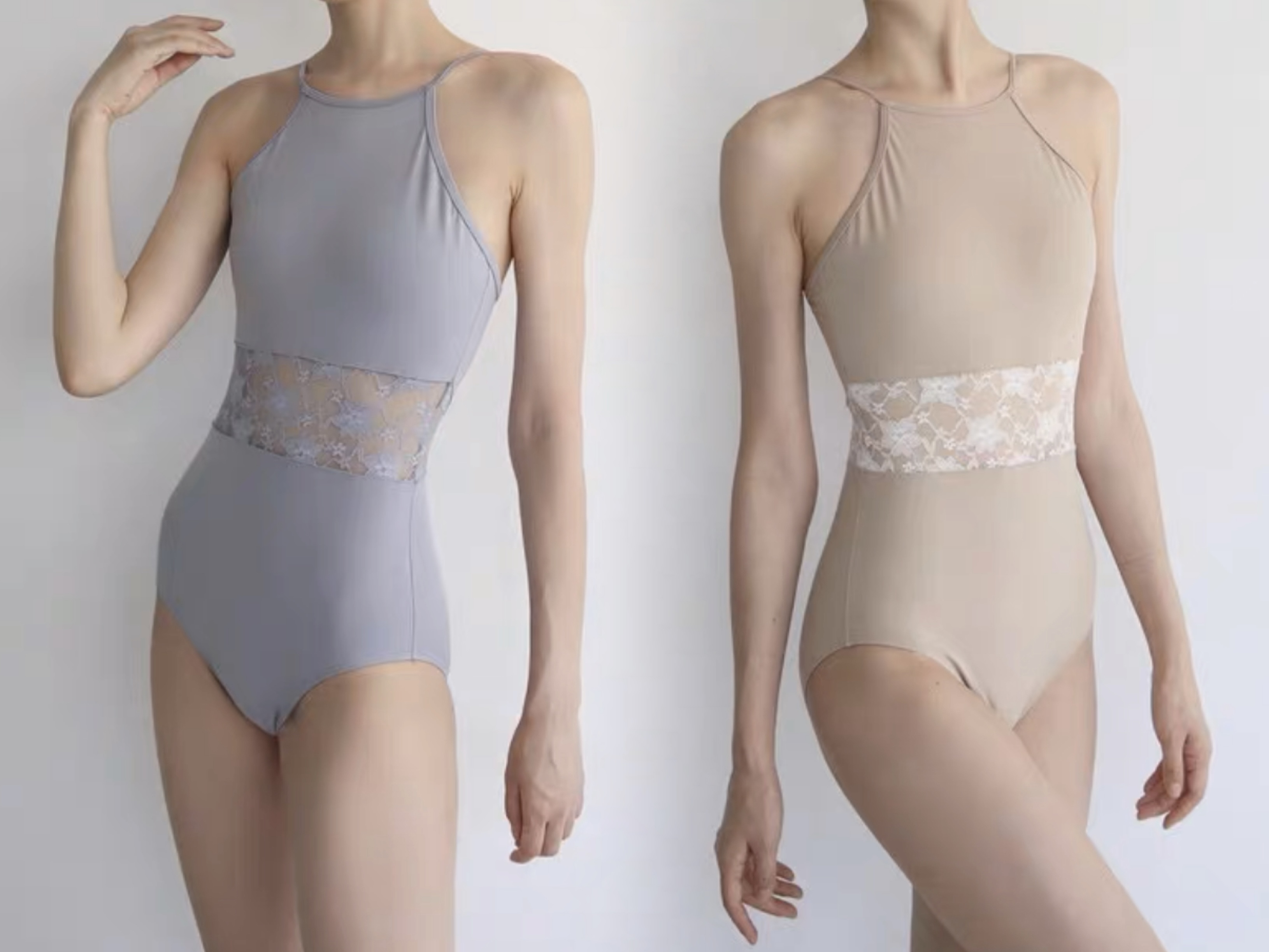 Room Yalanxiang spot Lalawear lace hollow sling macaron color ballet bodysuit practice clothes