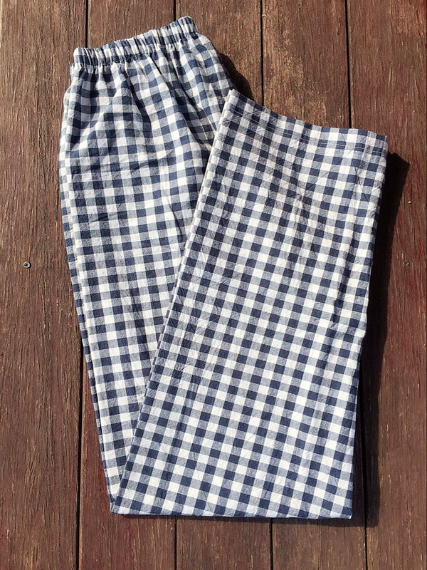 Mùa xuân, mùa hè và mùa thu, không in gió, cotton, cotton, nhà thông thường, các cặp vợ chồng, nam và nữ, quần ngủ, quần áo gia đình, quần cotton, Nhật Bản quần thun dài nữ