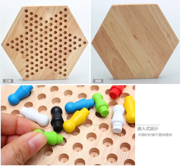 Bằng gỗ Hexagon Nhiều Màu Jump Checkers Trẻ Em Sinh Viên Cờ Vua Đồ Chơi Câu Đố Boy Cha Mẹ Và con Bảng Tương Tác Trò Chơi Cờ Vua đồ chơi thông minh cho bé 3 tuổi