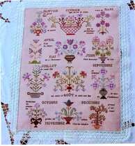 Cross-stitch XSD redraw Saga source file 13229 Flowers of the Four Seasons Flowers