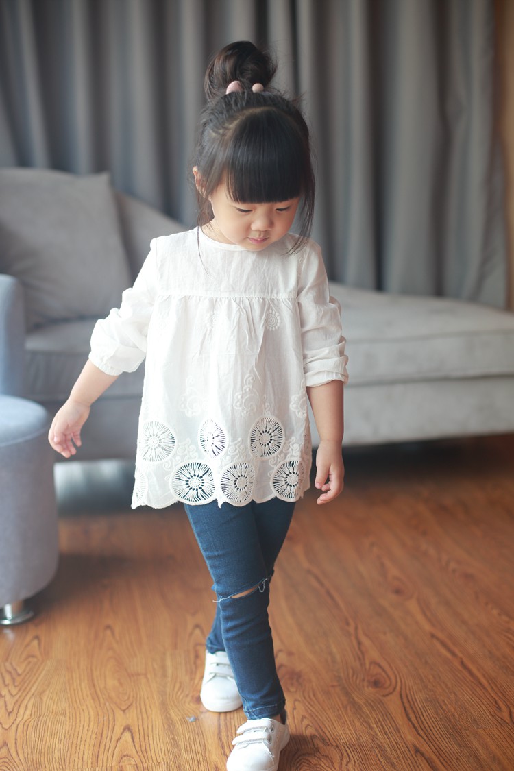 Chemise fille à manche longue - Ref 2086035 Image 3