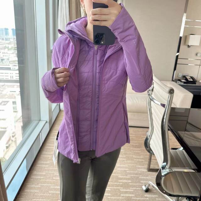 LululemonAnotherMilejacket Women's Jacket Hood Collar Detachable Padded Jacket