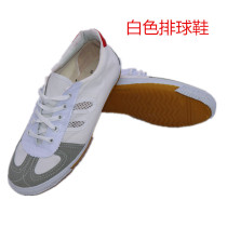 Plus size 50 mens volleyball white canvas shoes martial arts training morning shoes net shoes students cloth shoes White shoes rubber shoes