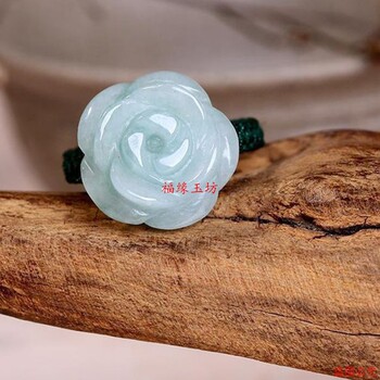Jade rose ring hand-woven couple model