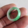 Burmese Laokeng jade ice waxy floating flower ring