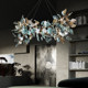 Restaurant Chandelier, Modern Light Luxury, High-End Main Light, All-Copper Crystal, Grand Villa Designer, Artistic and Creative Living Room Light