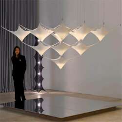 Designer Pyramid Chandelier New Product Modern Creative Art Restaurant Bar Hotel Lobby Duplex Staircase Chandelier