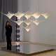 Designer Pyramid Chandelier New Product Modern Creative Art Restaurant Bar Hotel Lobby Duplex Staircase Chandelier