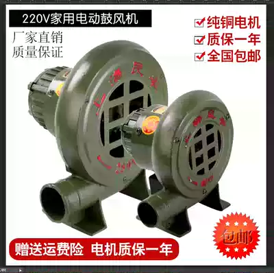 220V cast iron blower, stove fan, barbecue, small household electric high-power blower, 220V hair dryer