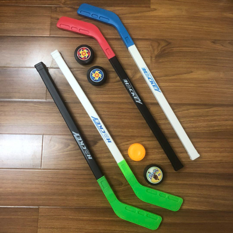 Kids Sports Hockey Sticks Wheel Club Sets Toy Hockey Clubs Kindergarten Sports Teaching Supplies