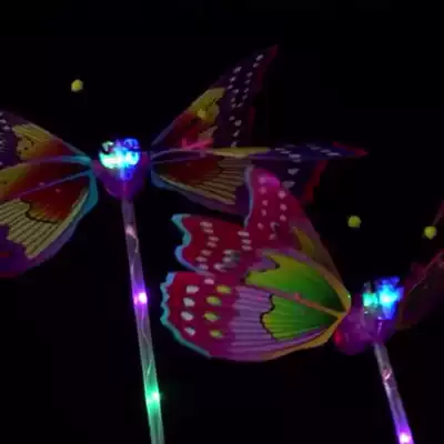 Quick hand with the same grassroots entrepreneurial sister electric butterfly stall hot sale with music electric luminous butterfly full