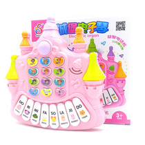 Childrens toy keyboard Cartoon castle keyboard Childrens birthday gift 0-3 years old infant toy