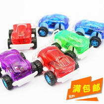 Childrens toy pullback car Plastic transparent off-road toy car 6CM mini giveaway toy car
