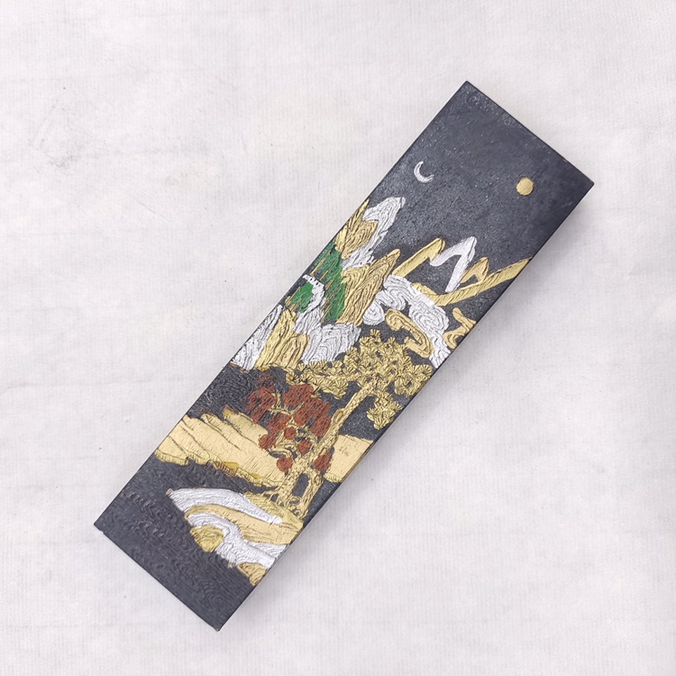 82 years old Hu Kaiwen emblem ink block ink ingots old oil and smoke ancient ink 4 two days Bau 9 like manufacturer direct