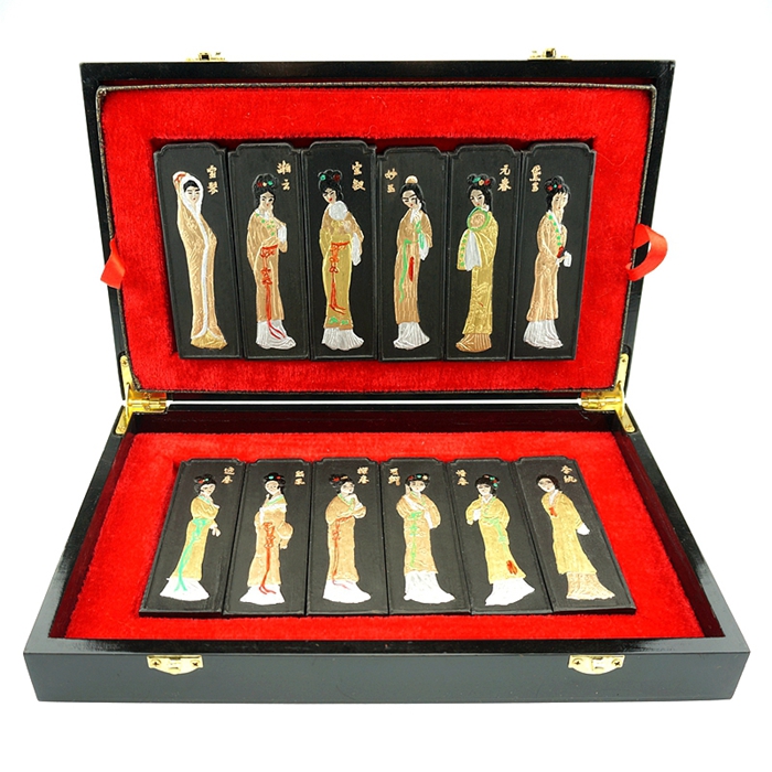 Old Hu Kaiwen Hui ink ink bar ink block Authentic pine smoke ink boutique Hui ink gift box Collection ink 12 Nobile set ink