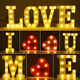 Led letter lantern trunk romantic surprise birthday proposal creative arrangement supplies confession valentine's day