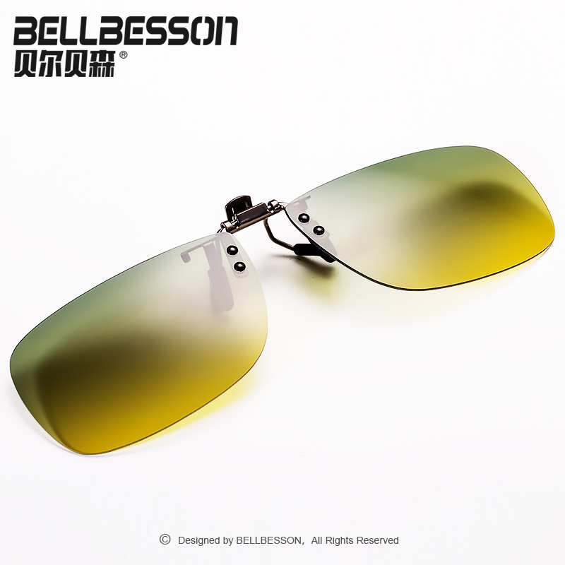 男性と女性のための偏光ナイトビジョンゴーグルクリップ、昼夜、運転近視メガネ、夜間特別運転サングラス、アンチハイライト