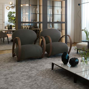 Италии giorgetti BRANCA серия импорт мебель гостиная Конференция одноместный диван кресло сын