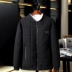 Mùa đông cotton nhẹ và mỏng cộng với bông nhung béo cộng với phân bón XL áo khoác cotton trung và già bomber bóng chày Đồng phục bóng chày