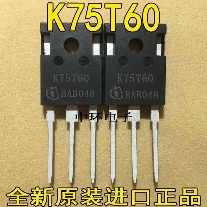 Original imported K75T60 K75T60A IKW75T60T 75A 600V welding machine inverter IGBT tube