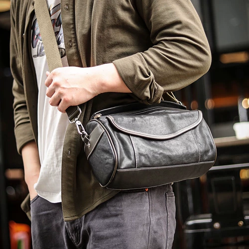 Оригинальная сексуальная кожаная сумка на одно плечо для отдыха, из натуральной кожи