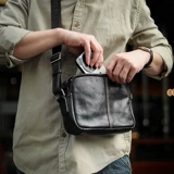 Оригинальная кожаная сумка на одно плечо, мобильный телефон, небольшая сумка, воловья кожа, из натуральной кожи