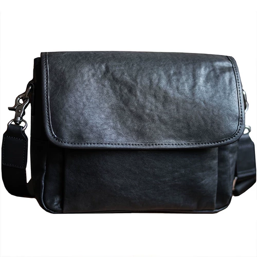 Качественный мужской рюкзак из натуральной кожи через плечо, оригинальный нишевый квадратный повседневный мужской рюкзак из кожи растительного дубления, повседневный рюкзак