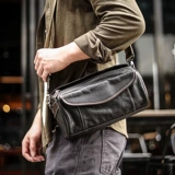 Оригинальная сексуальная кожаная сумка на одно плечо для отдыха, из натуральной кожи