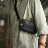 Нагрудная сумка, летняя универсальная сумка с петлей на руку, кожаная небольшая сумка, поясная сумка, сумка на одно плечо, маленькая сумка клатч, из натуральной кожи