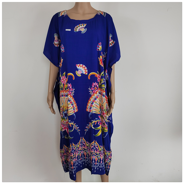 New Imported Long Nightgown from Indonesia for Plus-Size Pregnant Women, Cool, Comfortable, Stylish, Elegant, Youthful Style, Size 156