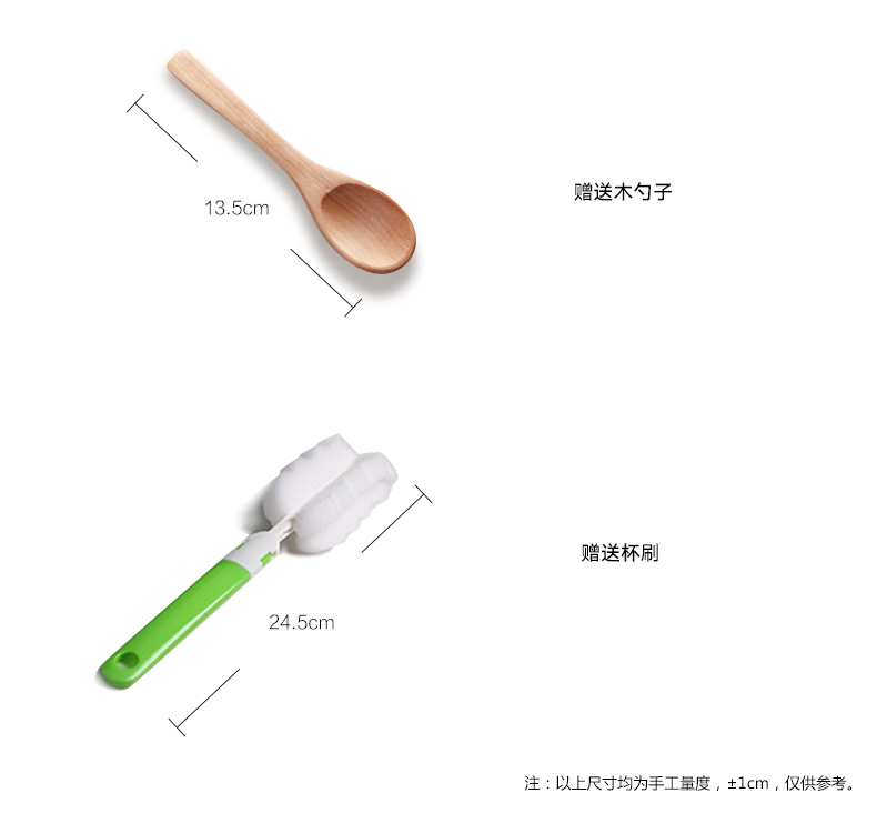 Cốc đo thủy tinh chịu nhiệt cuộc sống Zhe cốc sữa trẻ em với thang đo lò vi sóng cốc trong suốt có nắp bình giữ nhiệt cho bé