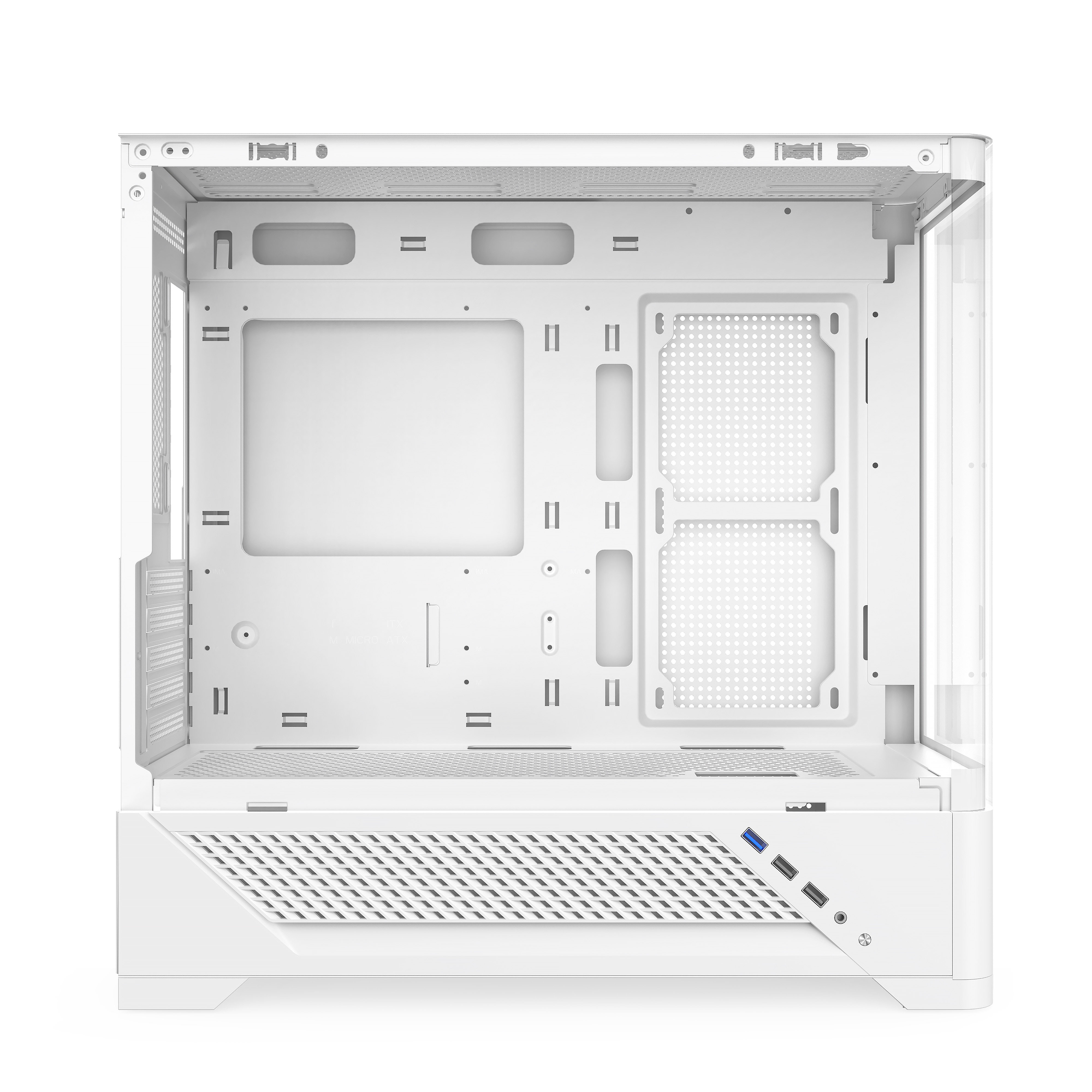 Huntkey Gx760M Pro Dream Sea View Case Curved 760S Columnless Computer Desktop Matx Panoramic