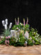 High-End Artificial Green Plant Flower Arrangement Box, Landscaping, Fake Floral Art, Indoor Bionic Plant Floor Flower Arrangement, Light Luxury Decorative Piece