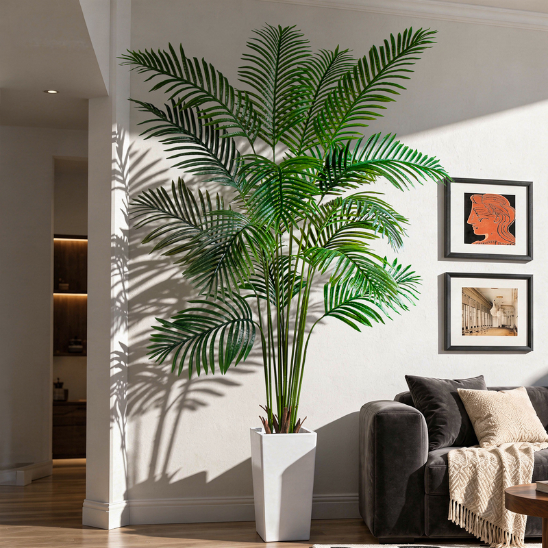 Simulated Areca Palm High-End Green Plant for Living Room, Floor-Standing Potted Plant, Artificial Tree, Eco-Friendly, Odorless, Indoor Fake Plant Decoration Simulated Areca Palm High-End Green Plant for Living Room, Floor-Standing Potted Plant, Artificial Tree, Eco-Friendly, Odorless, Indoor Fake Plant Decoration