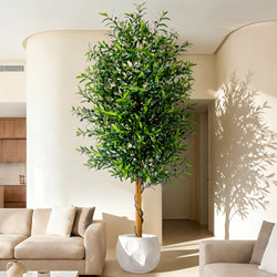 Simulated Olive Tree, Large Indoor Floor-Standing Potted Plant, Elm Money Tree, Villa Landscaping Decoration, High-End Artificial Green Plant