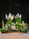 High-End Artificial Green Plant Flower Arrangement Box, Landscaping, Fake Floral Art, Indoor Bionic Plant Floor Flower Arrangement, Light Luxury Decorative Piece