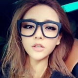Большая черная рама Laohua Glasses Женские моды с высокой точки зрения высокой точки зрения, анти -мыл -срай -усталость старика 100 градусов 150