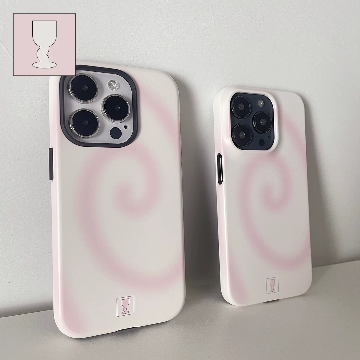 Подлинный кремовый чехол для телефона 2 в 1, iPhone