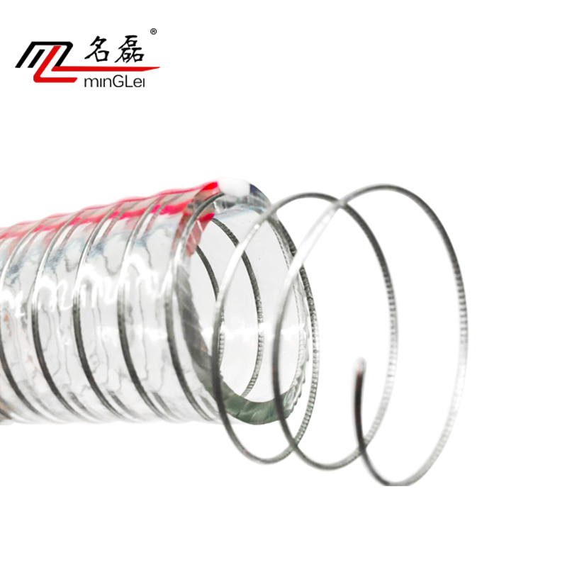 PVC transparent steel wire pipe Farmland garden watering plastic hose Oil pipeline watering antifreeze and riot 1 inch water pipe