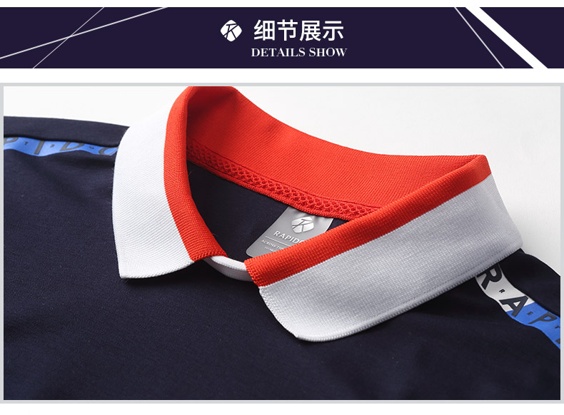 RAPIDO Hàn Quốc Samsung Mùa hè Sản phẩm mới Nam Cổ áo tương phản thể thao Áo sơ mi POLO thông thường CN8542H36 áo polo nữ form rộng có cổ