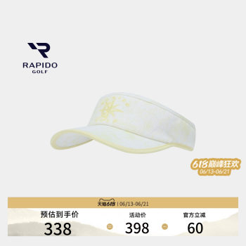 Rapido rui bidu 26 spring and summer women's golf nautical theme embroidery hollow hat