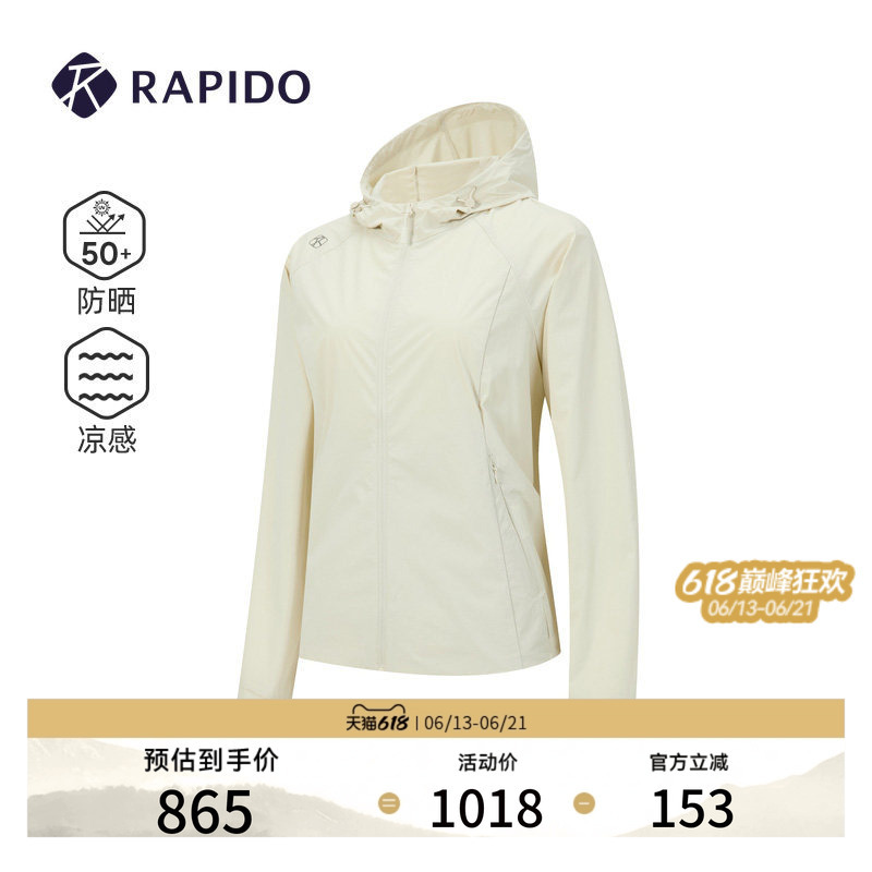 【Sun Protection】Rapido Women's Sports Casual Business Commuting Cool Feeling Upf50+ Woven Jacket 【Sun Protection】Rapido Women's Sports Casual Business Commuting Cool Feeling Upf50+ Woven Jacket